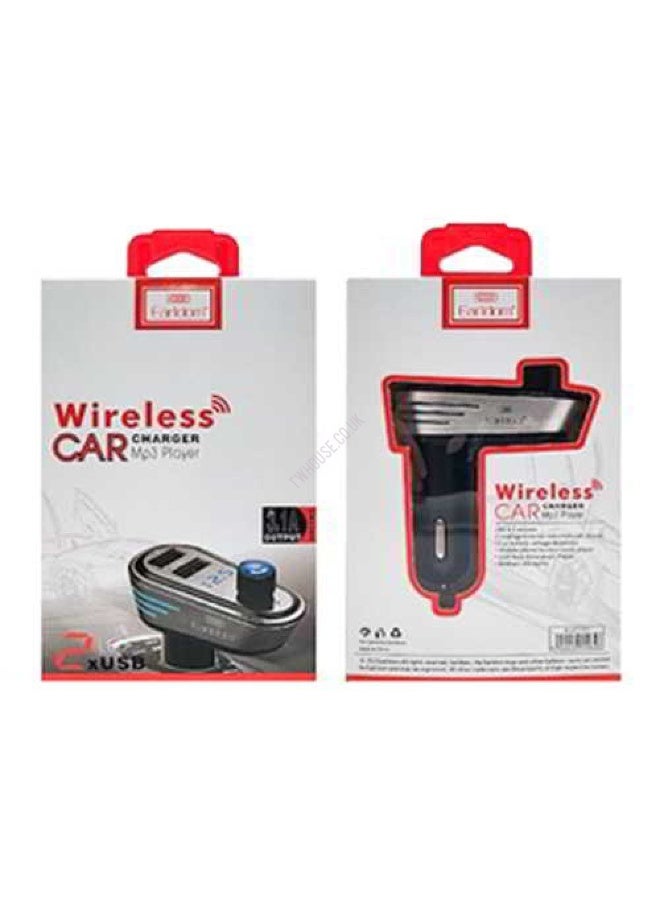 Earldom ET-M26 Car MP3 Wireless FM Transmitter With car Charger - Silver - Image 2